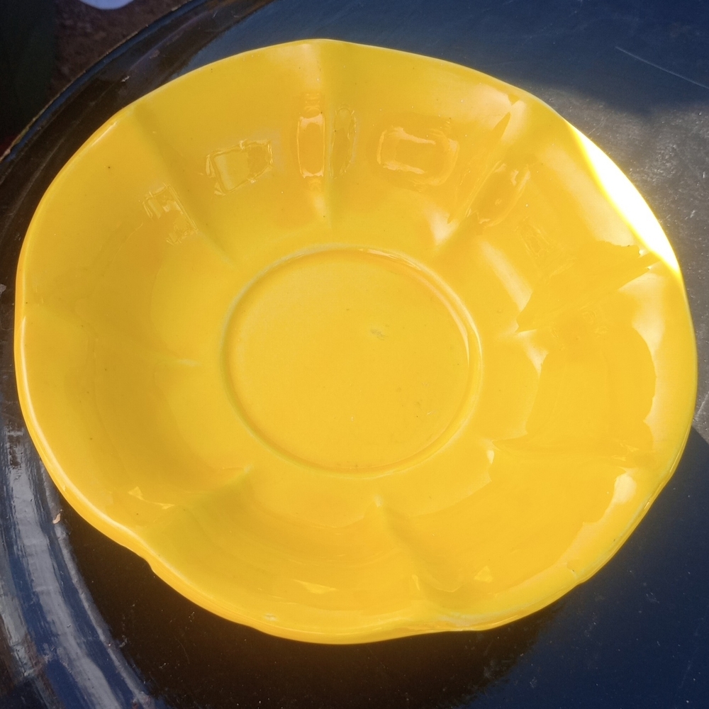 Vibrant Yellow Ceramic Bowl